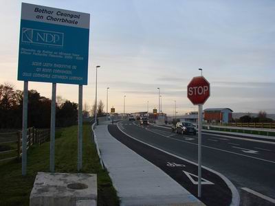 A view of the new Corbally Link Road